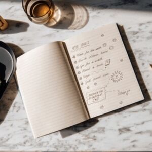 Elegant Cream Notebook for Home Office